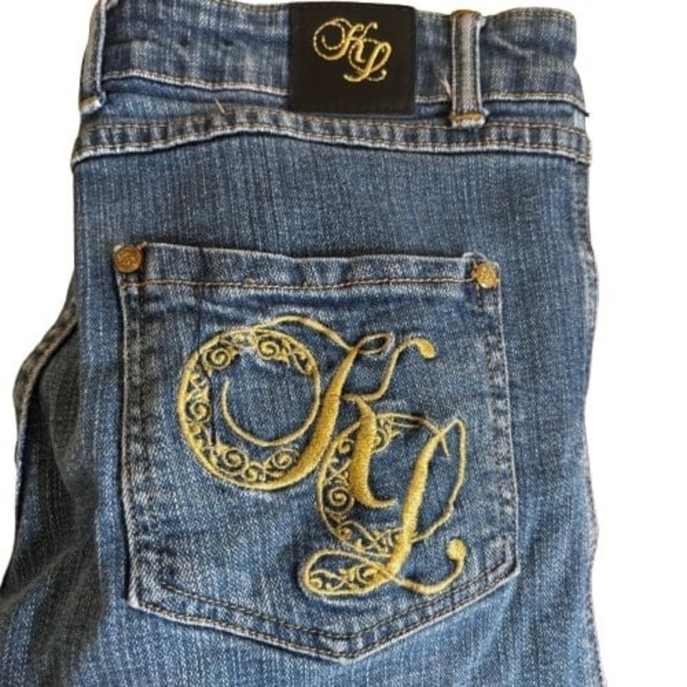 Knockout Lady Women's Denim Jeans Sz 7 Juniors Button Closure Pockets - Picture 4 of 6
